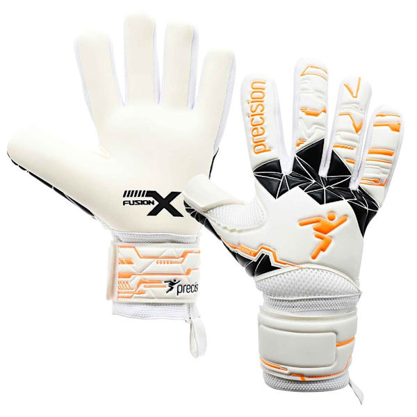 Precision Junior Fusion X Negative Replica Målvaktshandskar Vit 5