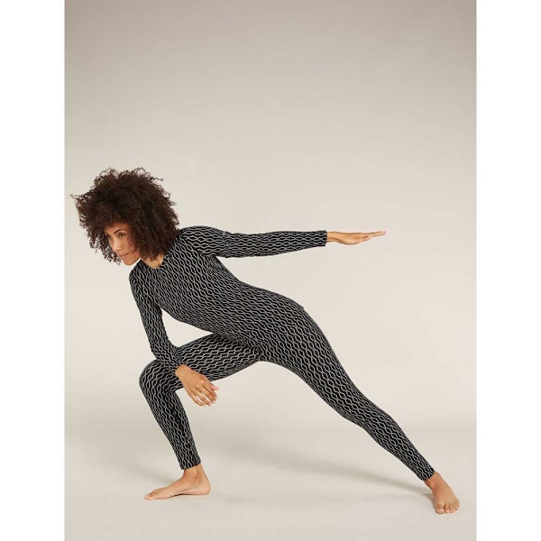 Icebreaker Merino 260 Vertex On-piste Leggings Sort S Kvinde