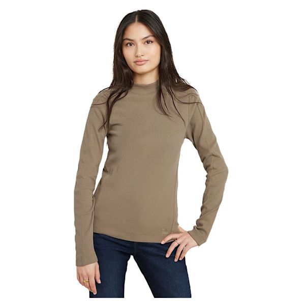 G-star D25033-d850 T-shirt Med Lange ærmer Brun 2XS Kvinde