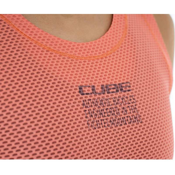 Cube Ärmlös Baslager Mesh Rosa XS Kvinna