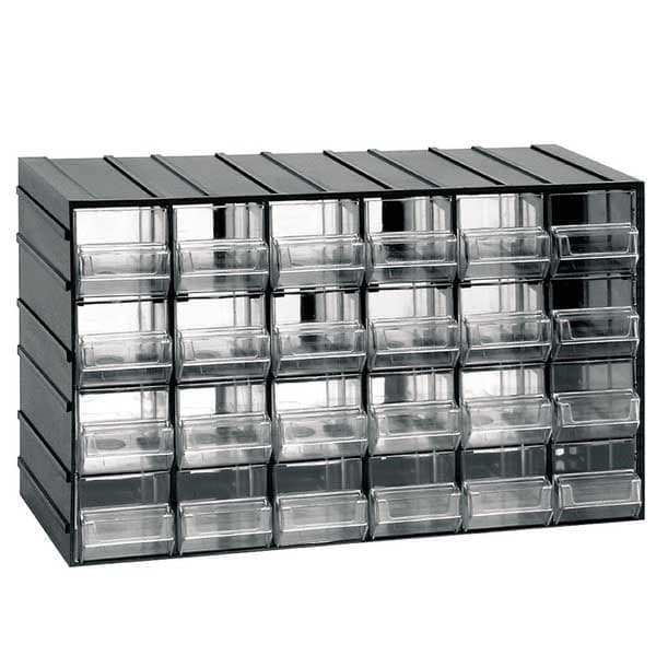 Artplast Cassettiere Med 24 38.2x14.8x23 Cm 38.2x14.8x23 Cm Byrå Svart