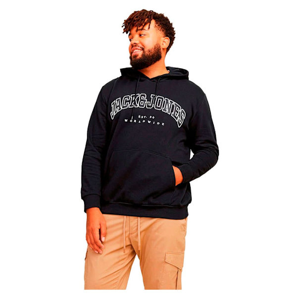 Jack & Jones Caleb Varsity Plus Hættetrøje Sort 4XL Mand