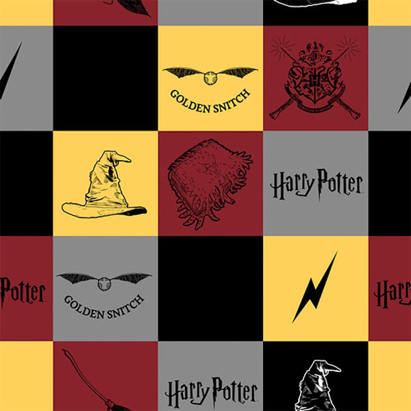 Play Fabrics Hogwarts Pictures Täcke 200x200 Cm 120 Cm