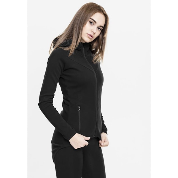 Urban Classics Sweatshirt Athletic Interlo Zip Sort XS Kvinde