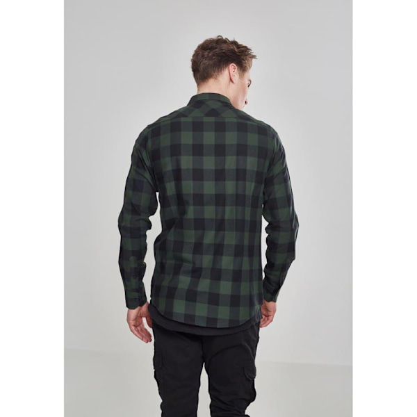 Urban Classics Basic Flannelskjorte Sort L Mand