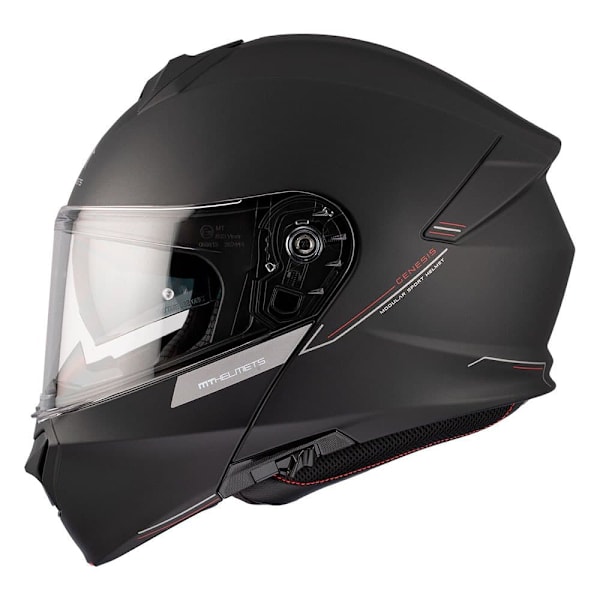 Mt Helmets Genesis Sv Modulær Hjelm Sort XL