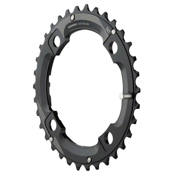 Sram Kæderring Mtb 104 Al5 Medium Pin Sort 34t