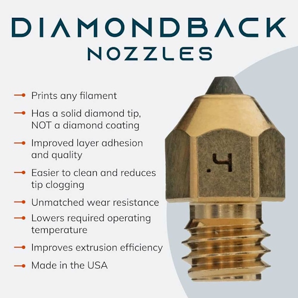 Diamondback Mk8 3d-printerdyse 0.4 Mm