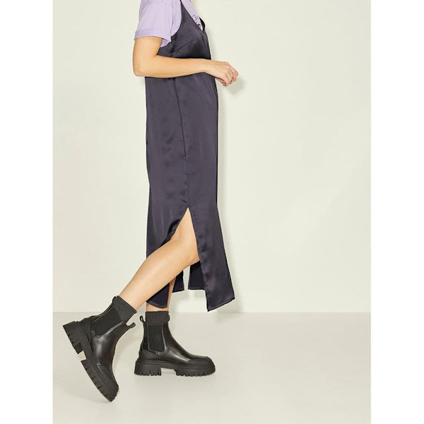 Jack & Jones Lang Kjole Uden ærmer Cleo Satin Sort L Kvinde