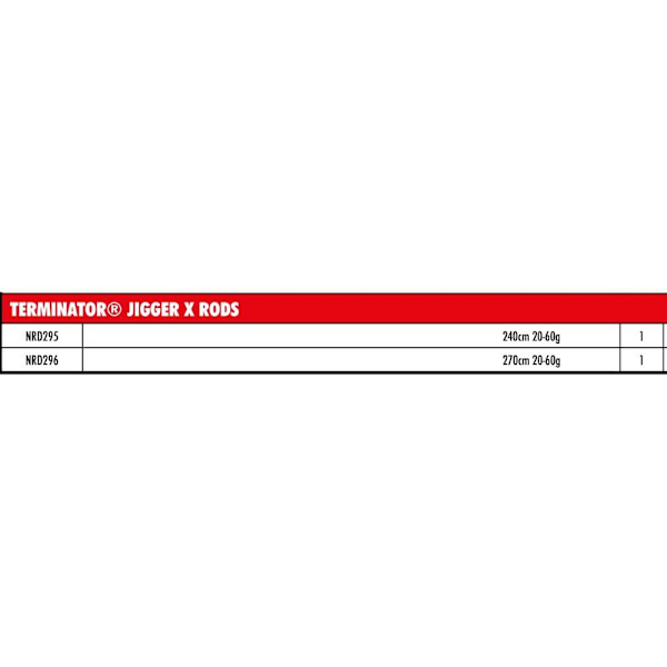 Fox Rage Jiging Rod Terminatorger X Musta 2.40 m / 20-60 g