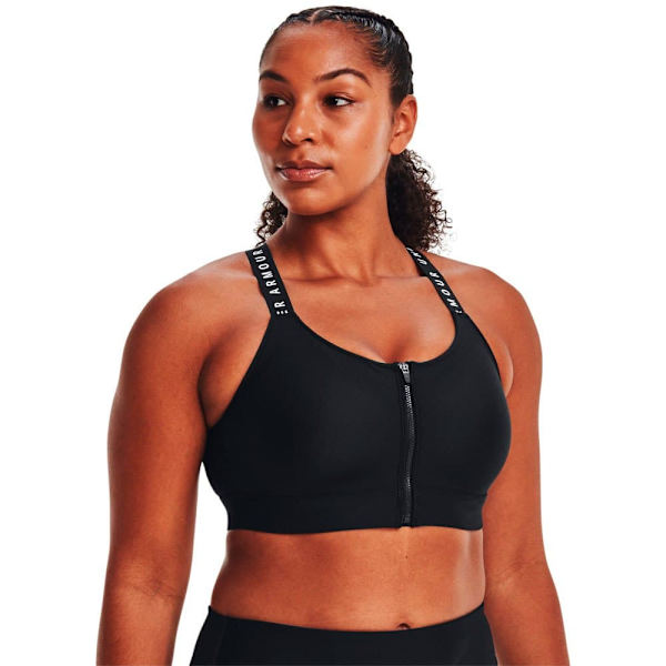 Under Armour Topp Högt Stöd Infinity Zip Rosa S Kvinna
