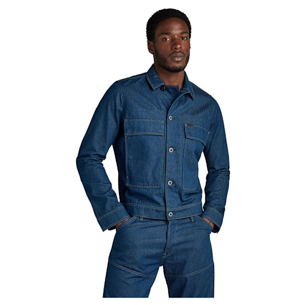 G-star Utility Flap Pocket 2.0 Denimjakke Blå S Mand