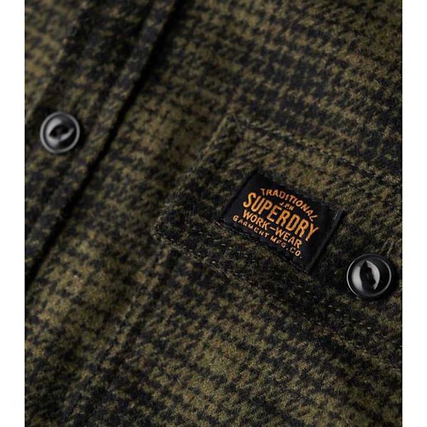 Superdry Wool Miller Overtrøje Grøn 3XL Mand
