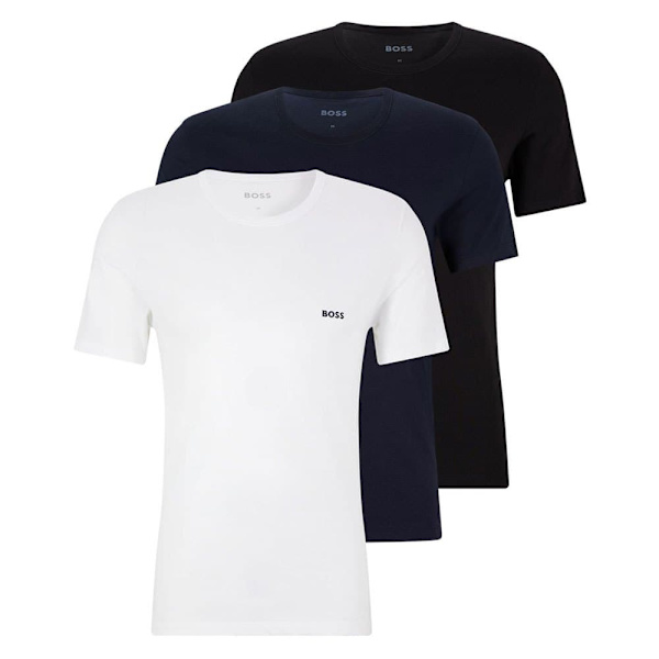 Boss Kortärmad Crew Neck Base Layer Classic 3 Enheter Flerfärgad S Man
