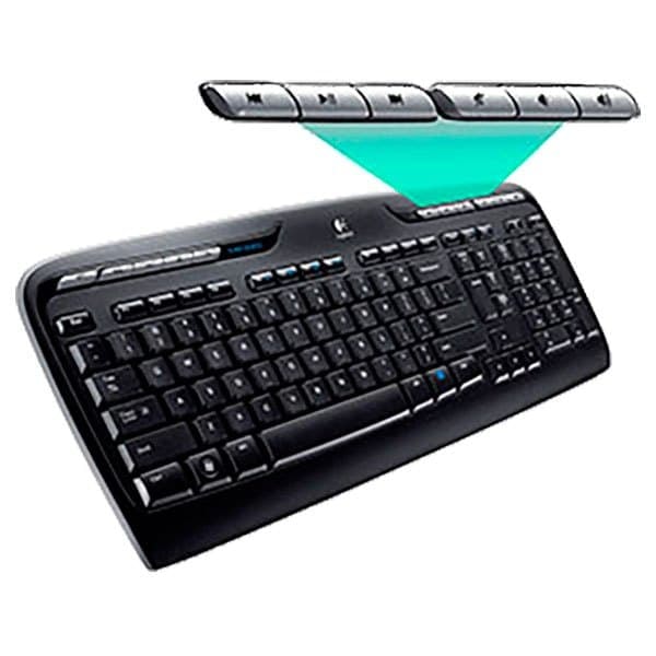 Logitech Langaton Näppäimistö Ja Hiiri Mk330 Musta US QWERTY
