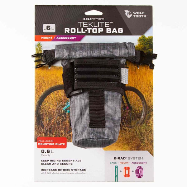 Wolf Tooth Runko Laukku Wt B-rad Teklite Roll 0.6l Harmaa