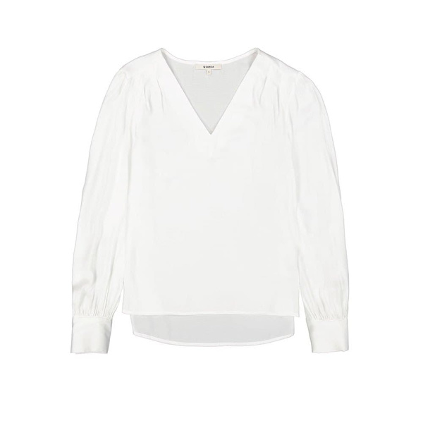 Garcia T40235 Blus Med Lång ärm Vit L Kvinna