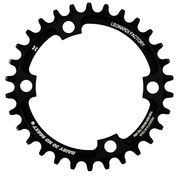 Leonardi Racing Daisy Asymmetric 96 Bcd Kædehjul Sort 30t