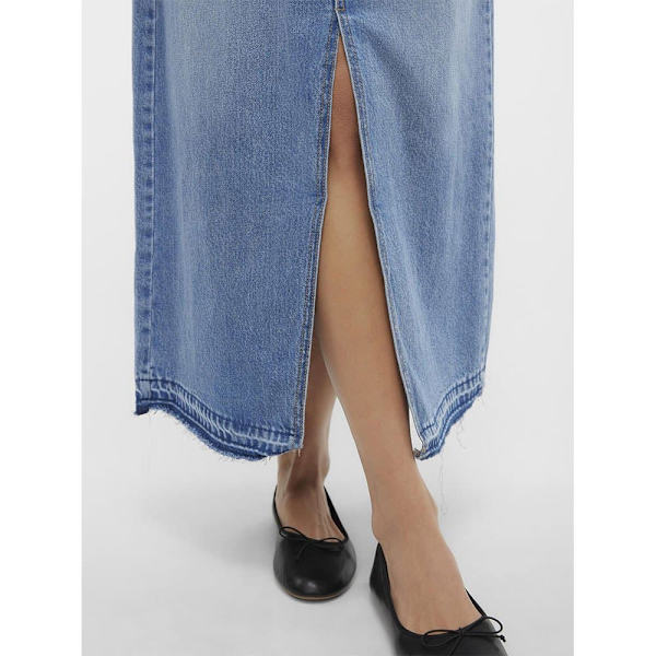 Vero Moda Zayla Lang Nederdel Blå XS Kvinde