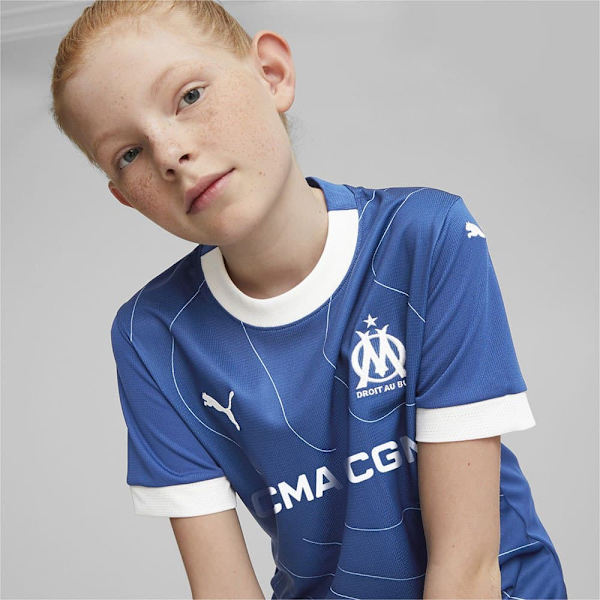 Puma Kortærmet T-shirt Om Away Replica Blå 7-8 Years