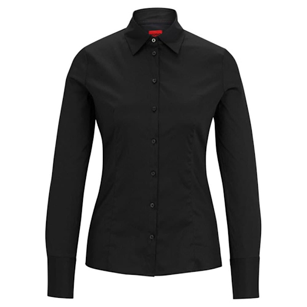 Hugo The Fitted 10211515 Skjorte Med Lange ærmer Sort 36 Kvinde