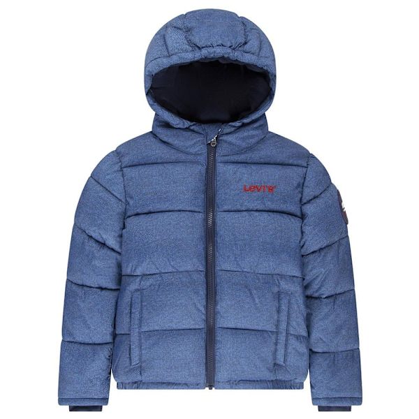 Levi´s ® Kids Core Aop Pufferjakke Blå 4 Years Dreng