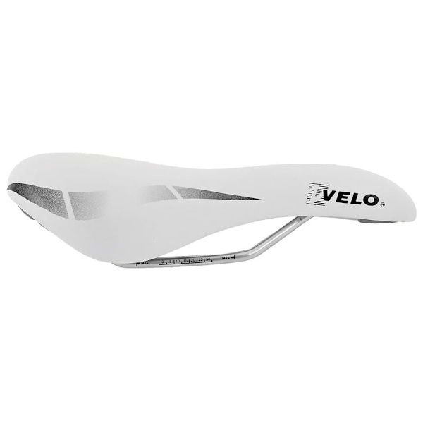 Velo Sadel Wide Channel Hvid 175 mm