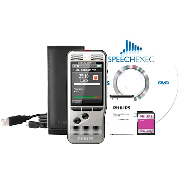 Philips Stemme Optager Dpm 6000/02 Grå
