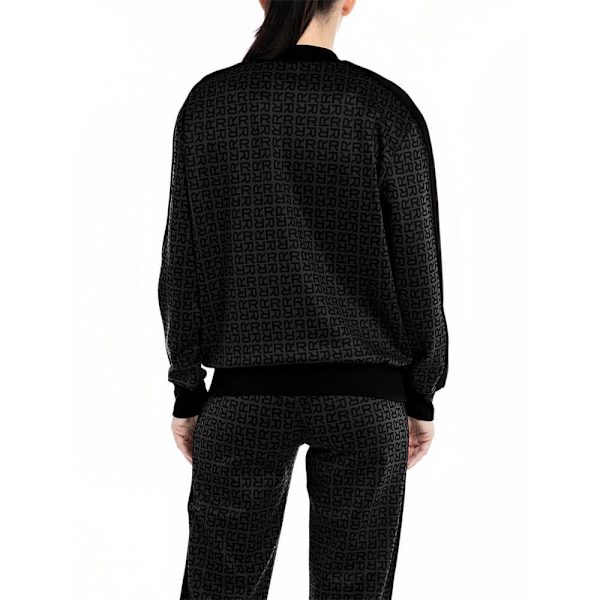 Replay Sweatshirt Med Fuld Lynlås W3713b.000.74016 Sort M Kvinde