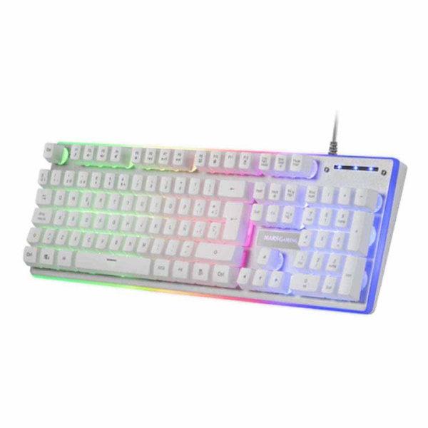 Mars Gaming Mus Og Tastatur Mcpxbfr Mcpx Hvid French AZERTY