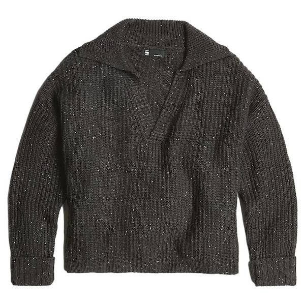 G-star D25220-d890 Heavy Pikétröja Med Lång ärm Svart XS Kvinna
