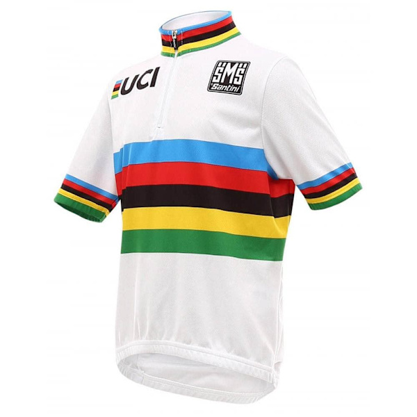 Santini Jersey Uci World Champion Flerfärgad 13 Years Pojke