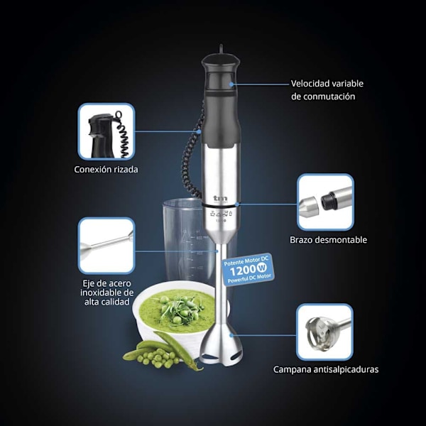 Tm Electron Vispilä Tmpba016 1200w Kirkas One Size / EU Plug