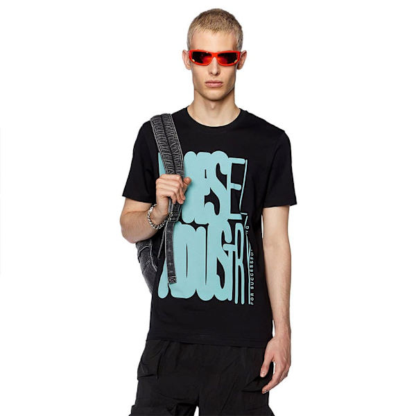 Diesel Kortærmet T-shirt Diegor K66 Sort M Mand
