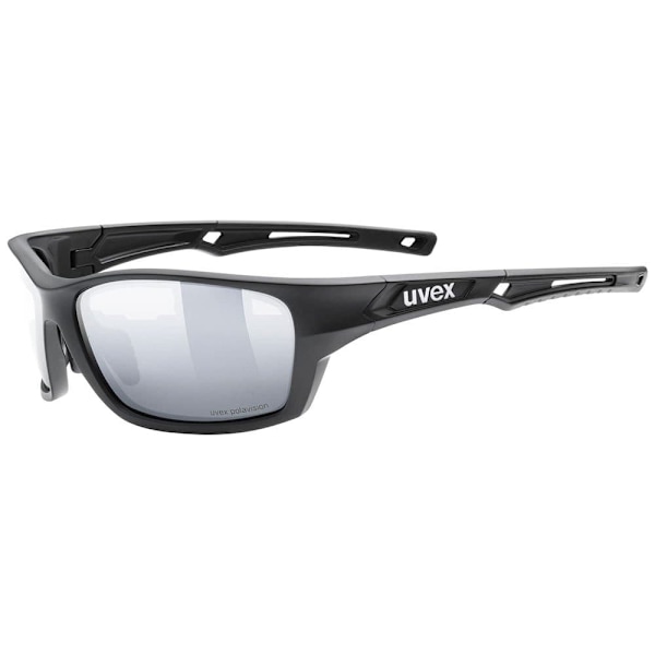 Uvex Spegel Solglasögon Sportstyle 232 Polarvision Svart Mirror Silver/CAT3