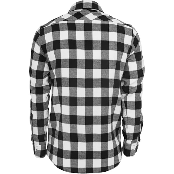 Urban Classics Basic Flannelskjorte Sort S Mand