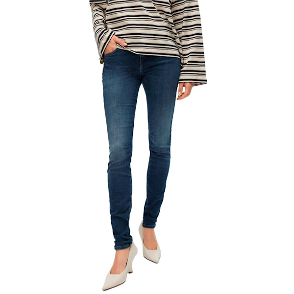 Vero Moda Lux Slim Ri392 Jeans Blå S / 32 Kvinde