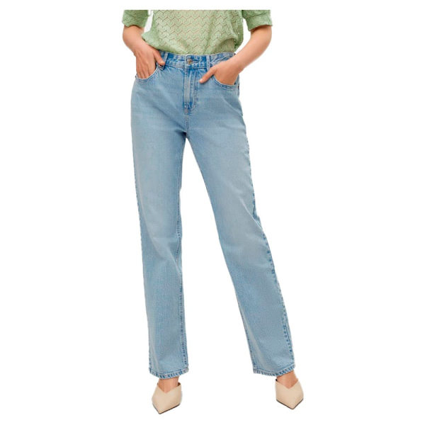 Vero Moda Tessa Straight Li3010 Højtaljede Jeans Blå 27 / 32 Kvinde