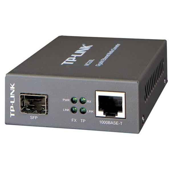 Tp-link Mc220l Gigabit Sfp -mediamuunnin Musta