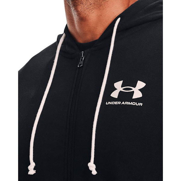 Under Armour Sweatshirt Med Full Dragkedja Rival Terry Lc Röd,Svart S Man