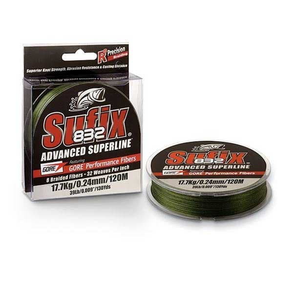 Sufix 832 Advanced Superline 250 M Vihreä 0.280 mm