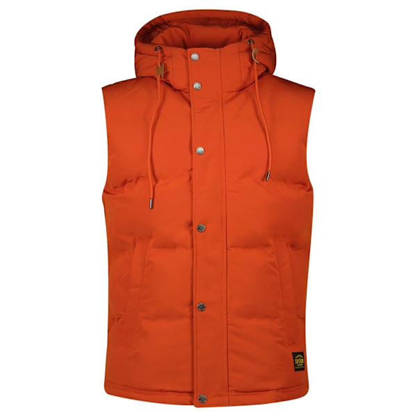 Superdry Dunväst Everest Orange S Man