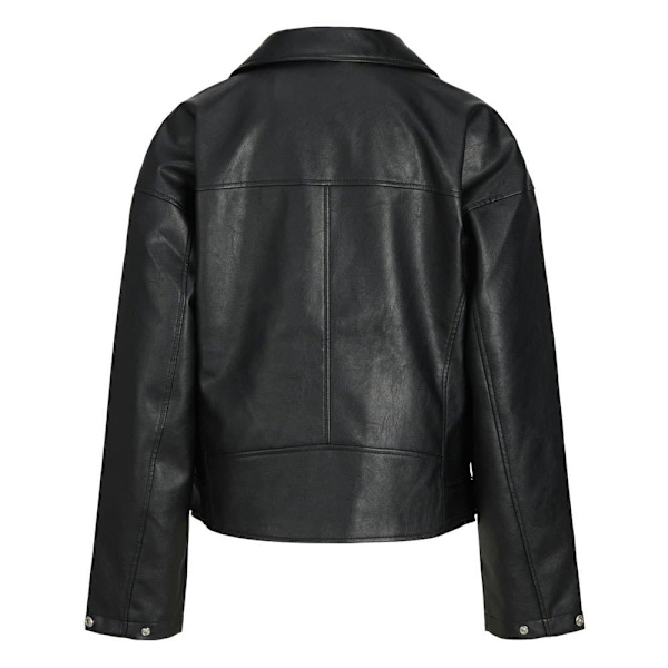 Jack & Jones Frida Biker Læderjakke Sort M Kvinde