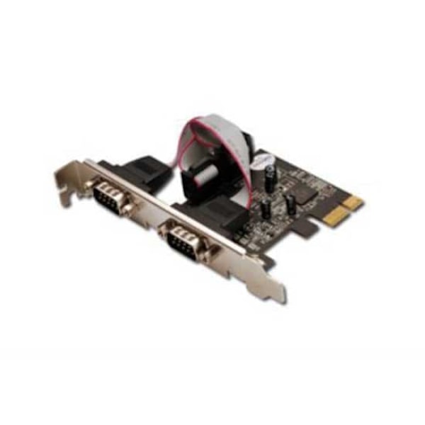 Assmann Expansionskort Digitus Serial Interface 2 Port Pcie Guld