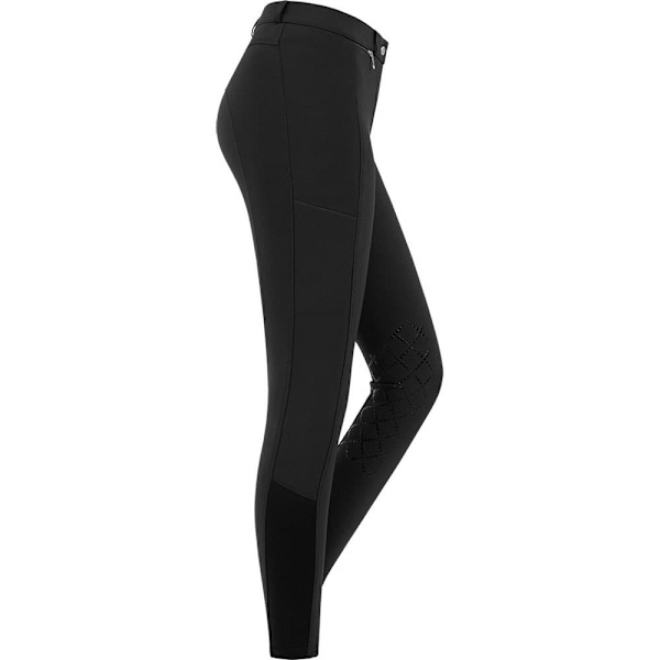 E.l.t. Knäförstärkande Ridbyxor I Silikon Micro Svart 176 cm
