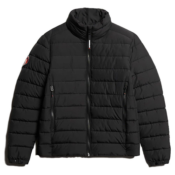 Superdry Fuji Embroidered Padded Jakke Sort L Mand