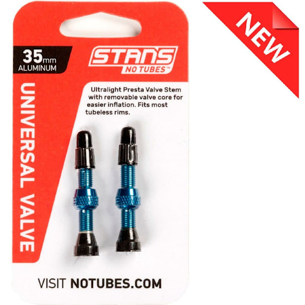 Stans No Tubes Venttiilit 2 Yksiköitä Sininen 35 mm