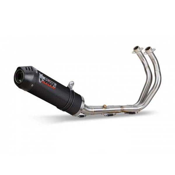 Mivv Oval Yamaha Mt-07/fz-07 2014-24 Y.044.l3c Homologoitu Täydellinen Linjajärjestelmä Hopeinen Homologated