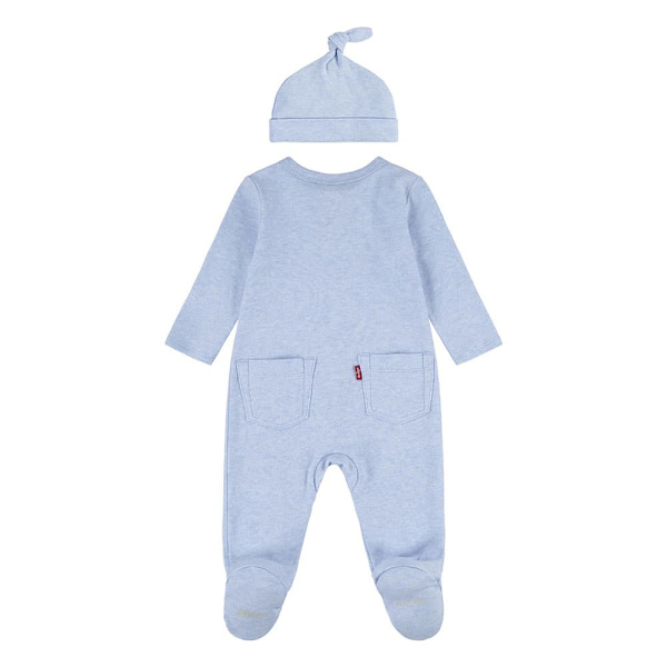 Levi´s ® Kids Footed Coverall Langærmet Sæt Blå 6 Months