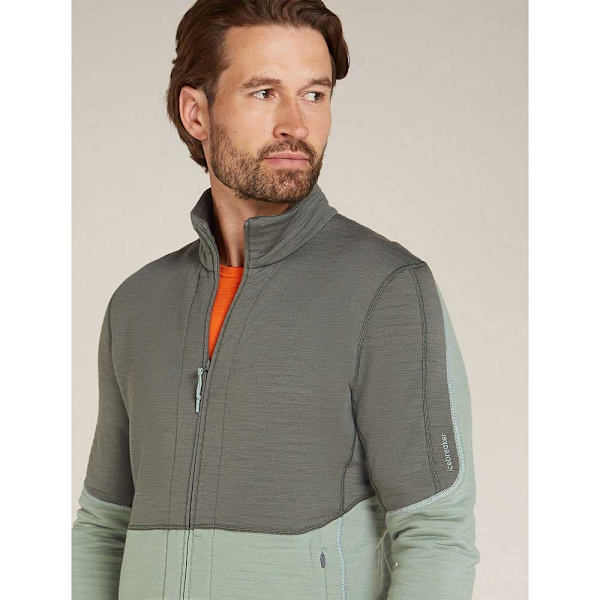 Icebreaker Merino 400 Realfleece Descender Sweatshirt Med Lynlås  M Mand